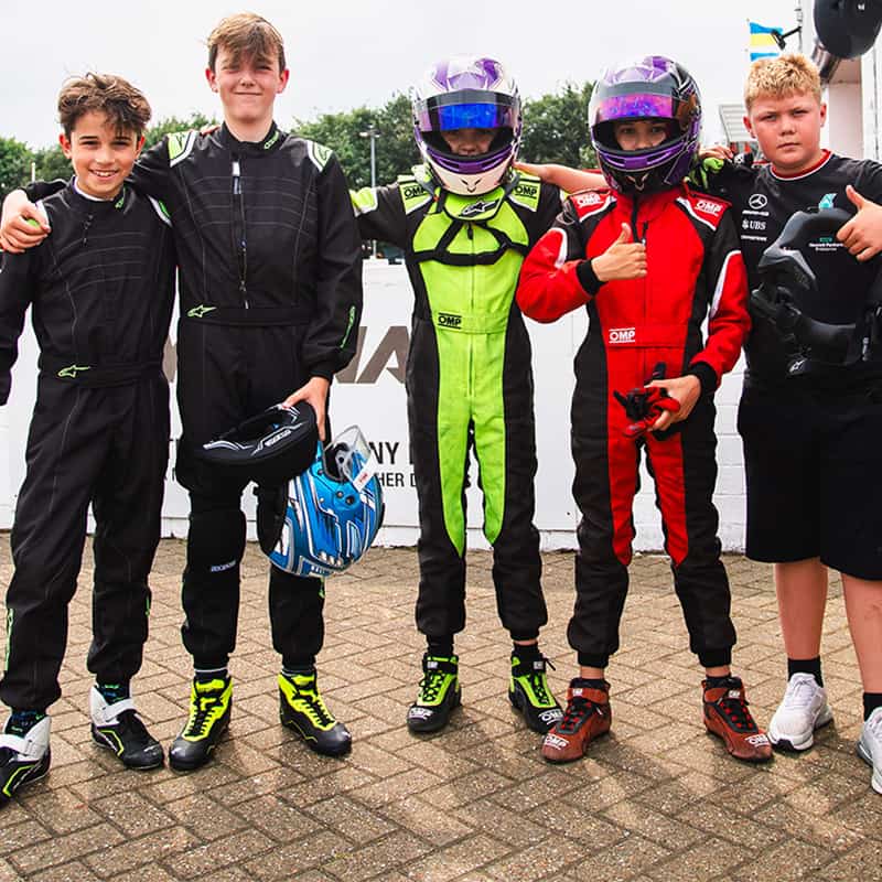 Racing on adult go kart track for the first time